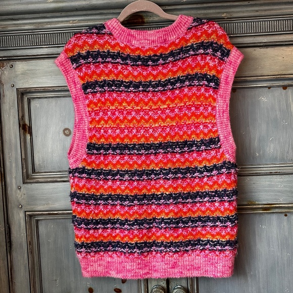 Andersson Bell Candy Crewneck Pink Vest Size L/XL - Picture 9 of 9